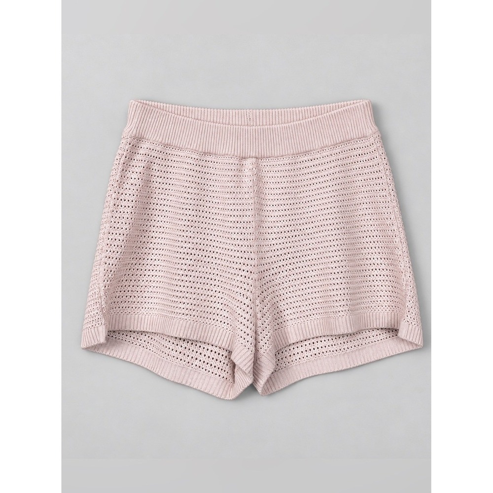 Loft Women Crochet Knit Shorts Large Festival Coachella Coastal Beachy